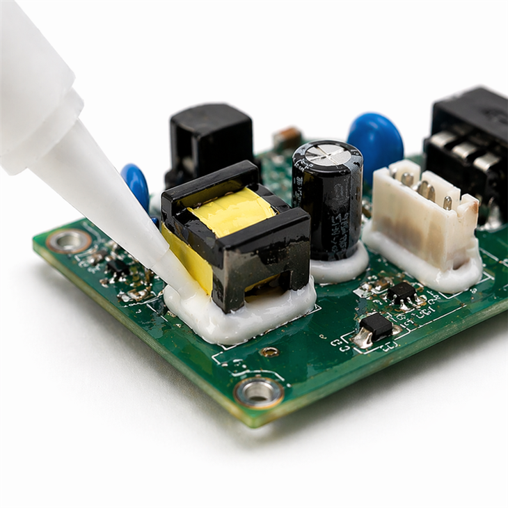 Neutral-Cure RTV Silicone Sealant for PCB Connector Sealing & Localized Interface ProtectionHigh-Voltage RTV Silicone Sealant For Vibration-Critical Electronic Assemblies｜SFR-3101